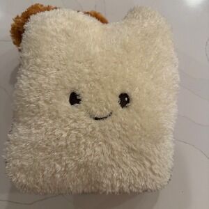Gigglescapes Plush Peanut Butter Toast Bread Pillow Stuffed Plush